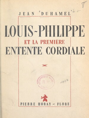 cover image of Louis-Philippe et la première Entente cordiale
